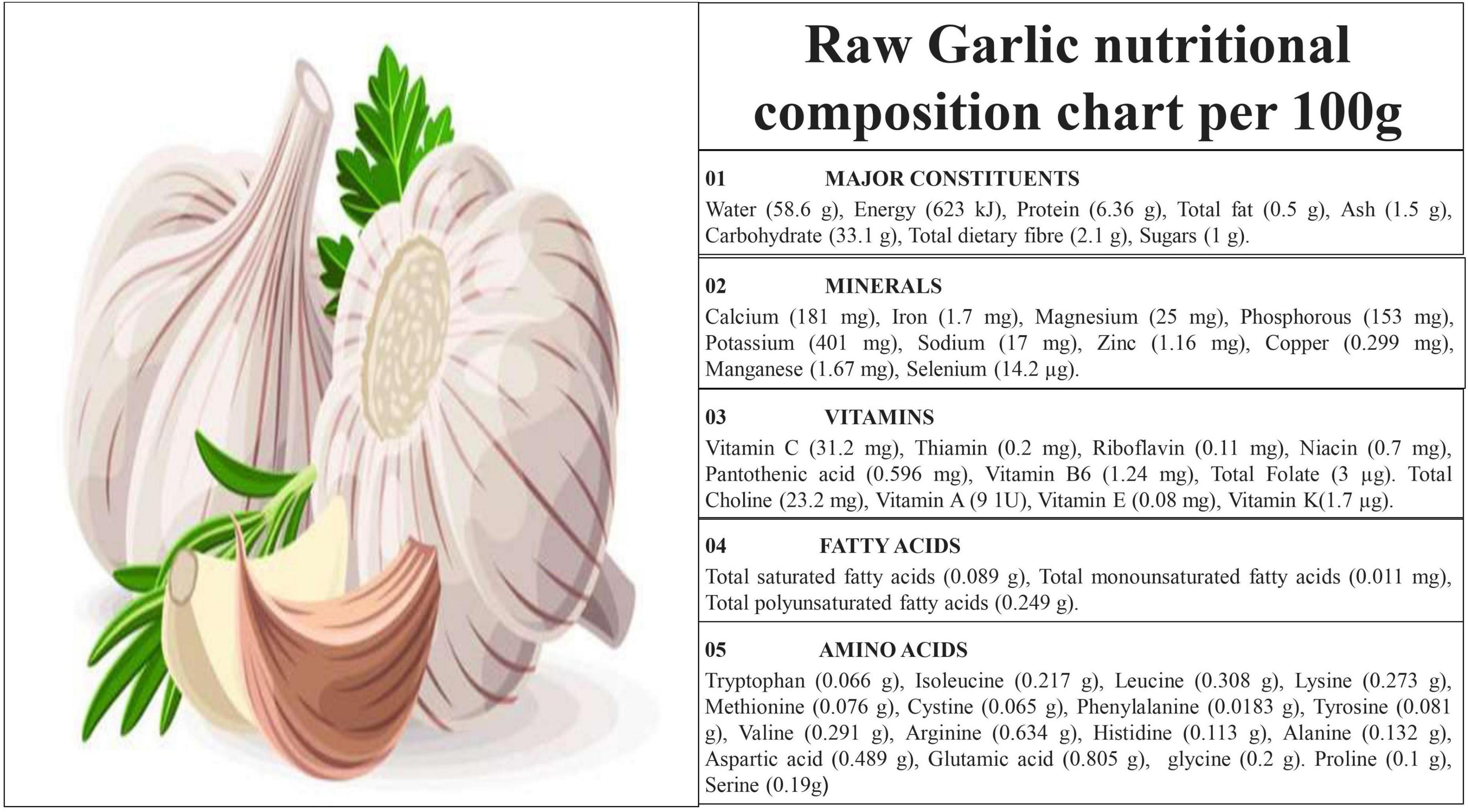 Medicinal and therapeutic properties of garlic, garlic essential oil, and garlic-based snack food: An updated review